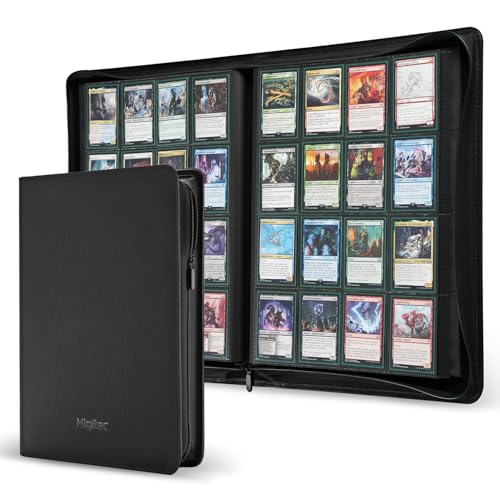 16-Pocket Zipper Binder for 1664 Standard-Sized Trading Cards - size: L+