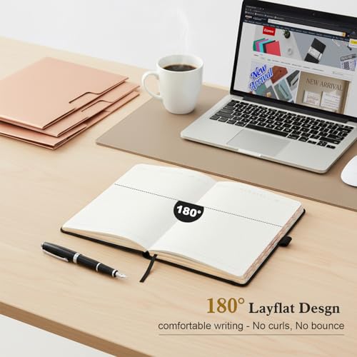 Comix Aesthetic Lined Journal for Writing, 192 Pages, 100GSM Paper, A5 Size - color: Black