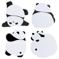 Cute Panda Shape Sticky Notes Set 240 Sheets 8 Pads Self Adhesive Removable Fun Sticky Note for Kids and Women