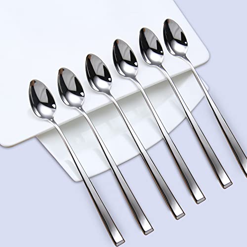 Iced Tea Spoons,18/10 Stainless Steel Stirring Spoon, set of 6,7.9 Inch - size: 6-piece