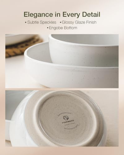 Famiware Milkyway 24-Piece Stoneware Dinnerware Set, White - color: White, size: Service for 8 (Standard Dinner Set)