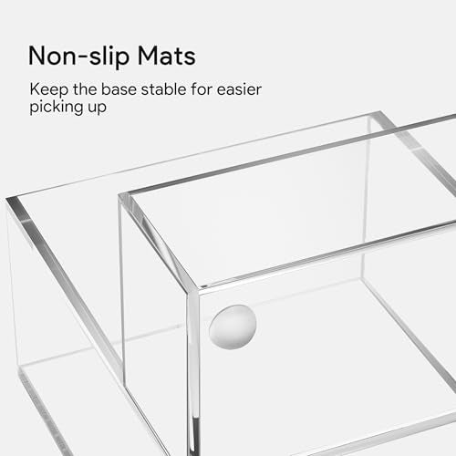 HBlife Acrylic Pen Holder for Desk, 3-Compartment Small Desk Organizer, Clear Office Supplies Desk Accessories with Sticky Notes Holder Stores Post It Notes 3X3 for Office, Home and School - color: Clear, size: 6.35”x 3.35” x 3.6”