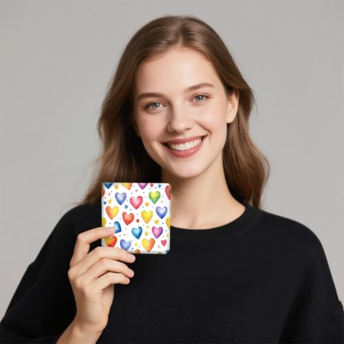 Peacoblue cute love heart Coin Purse,PU Leather Squeeze Pouch 4PCS - style: Cute Love Heart
