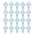 20 PCS Cross Paper Clips, Bookmark, Paper Clips for Bibles Study Supplies, Bible Study Kit Cute Binder Clip, Christian Gifts（Blue） - color: Blue
