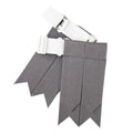 EZE Kilt Flashes for Men with Heavy Buckle Adjusters, Plain & Tartan Kilt Sock Flashes Acrylic Wool - color: Grey