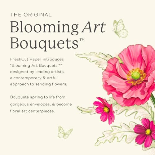 Freshcut Paper Mini Enchanted Garden 6" Pop Up Bouquet Card - color: Enchanted Garden, size: Mini