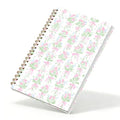 Qykwz Coquette Pink Bow Flower Spiral Notebook 5.5x8.3 - color: Color_K
