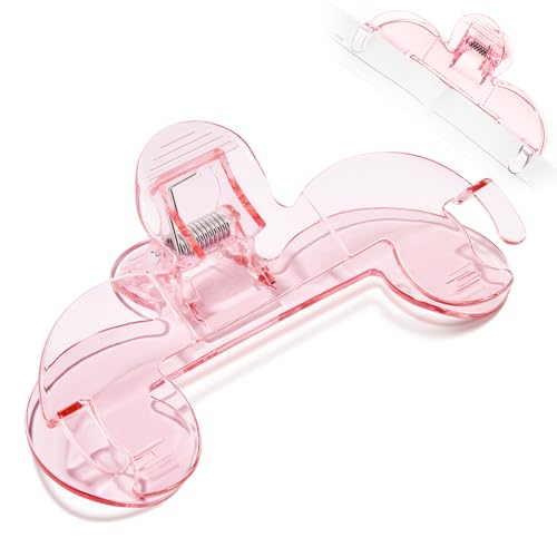 Transparent Book Page Holder for Reading, Large Book Clip, Pink - color: Pink
