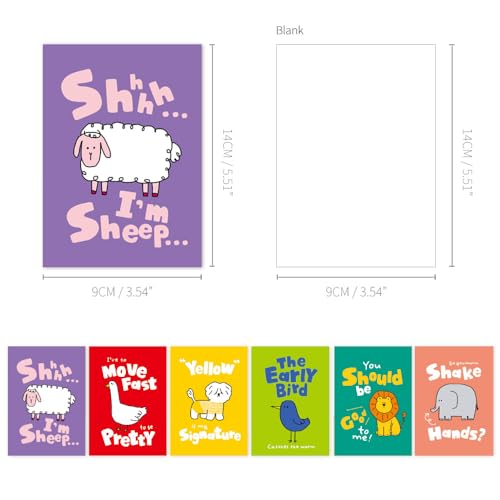 Monolike Mini Storytown Ver.2 Blank Note 6P A SET_105x148mm, 48pages - color: Storytown Ver.2 A-SET