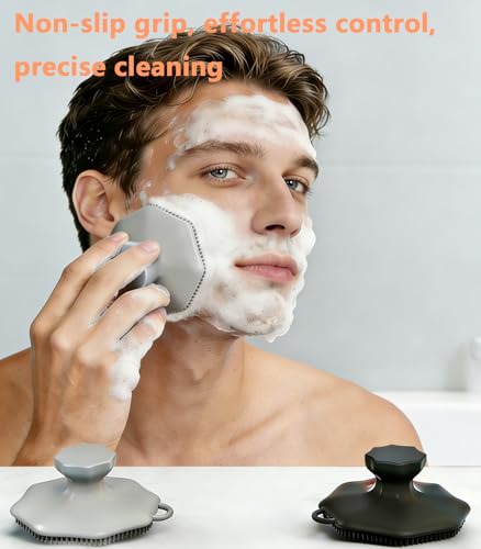 Silicone Face Scrubber, Facial Cleansing Brush,Face Exfoliator Brush, 2 PCS