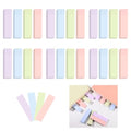 BAYTORY 6 Pads Pastel Index Tabs, 4 Colors Small Sticky Notes (3x0.7 in) - size: 3x0.7 Inch