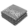 Every-ville Cotton Bandana Handkerchief for Men & Women, 3 Pack - color: Grey