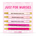 Moonlight Makers Funny Pens for Nurses, Set of 5, Just for Nurses, Sayings - color: Nurse Pens