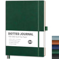 RETTACY Dotted Journal Notebook, 96 Pages, A4 Large Size (8.5'' x 11'') - color: Dark Green, style: Dotted