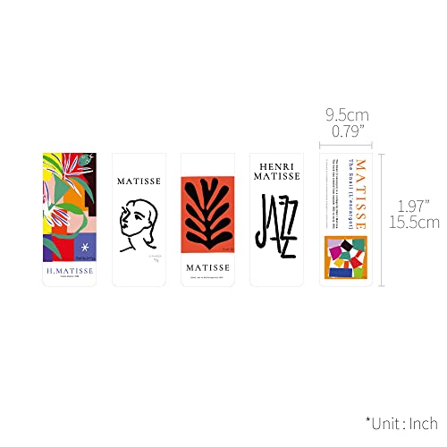Monolike Magnetic Bookmarks Henri Matisse Ver.2, Set of 5 - color: Henri Matisse Ver.2
