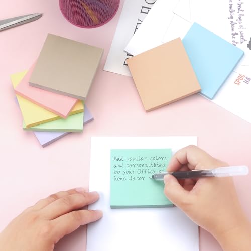 OSBOO Sticky Notes 3x3 Inch 8 Pack Pastel Colors, 80 Sheets/Pad - color: 8 Pastel Colors