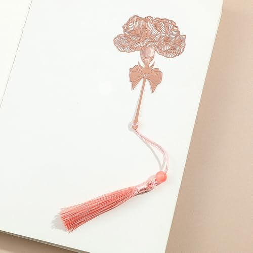 Elegant Metal Bookmark Reading Page Mark – Stylish Book Clip Pendant for Stationery Lovers