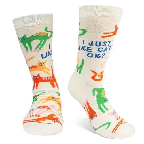 Lavley Women's Funny Socks Cute Novelty Gift for Women & Teens - color: Just Like Cats