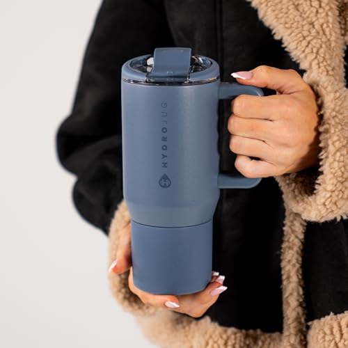 HydroJug Coffee Traveler 20oz Ceramic-Lined Mug with Handle, Cascade - color: Cascade