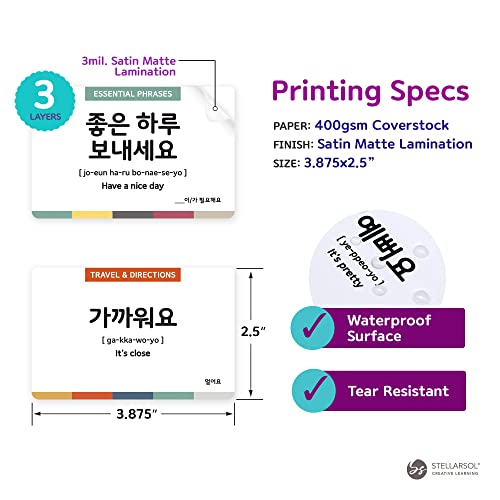 3-Pack Gift Set Korean Basic Conversation Flashcards – Essential Phrases, Everyday Situations, Slang + Free MP3 Audio - style: 3-Pack Gift Set