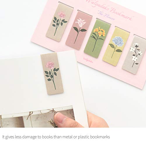 Monolike Magnetic Bookmarks The Flower, Set of 5 - color: The Flower Ver.1