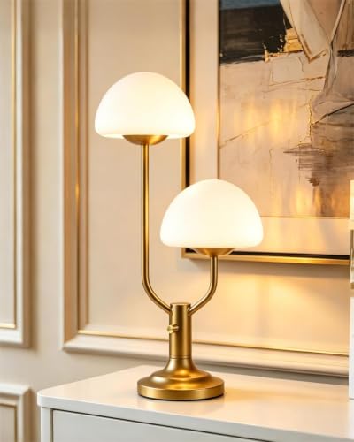 Lightdot Gold Mushroom Table Lamp for Bedroom Dimmable Cute Desk Lamp - color: 07-Gold-Mushroom-2U