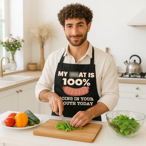 Funny Black Grill Apron with Pockets for Man,Dad,Husband,Father in Law,Chef Daddy Grilling Apron BBQ Cooking Gifts - color: Funny Dirty Apron-2