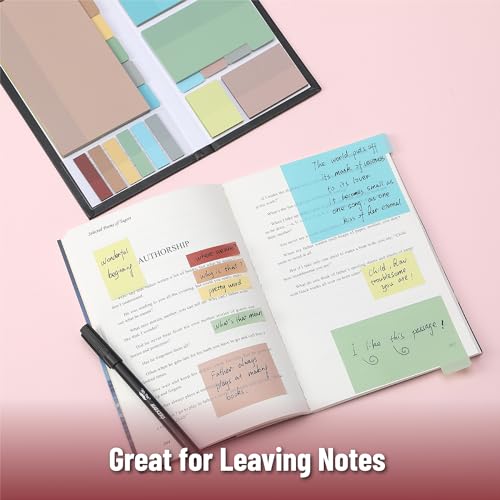 Mr. Pen- Transparent Sticky Notes Set, 820 Pack - color: Morandi, size: 1 Set (Pack of 2)
