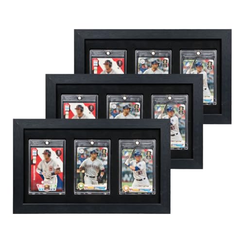 Sports Anime Game Card wall Trading Display Case Holds 3Card - 3P - size: 3-Card-3Pack-Trade