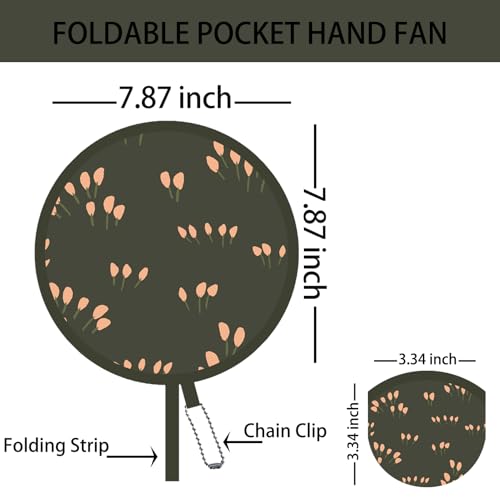 4 Pack Refreshing Style Japanese Foldable Hand Fans, Versatile Round Handheld Fans for Travel, Events, Indoor, and Outdoor Use (Breezy Summer) - style: Fresh & Light