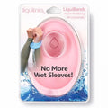 LiquiBands Face Washing Wristbands - Original Drip Catch Cuffs (Pink, S/M) - color: Blush Pink, size: S/M