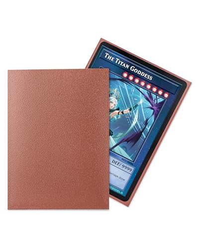 TitanShield Small Card Sleeves, Copper (150 Sleeves) - Fits Yugioh - color: Copper