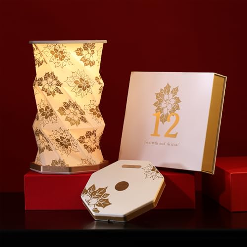 Birthday Flower Folding Lamp, Paper Lantern Lights, Japanese Gifts