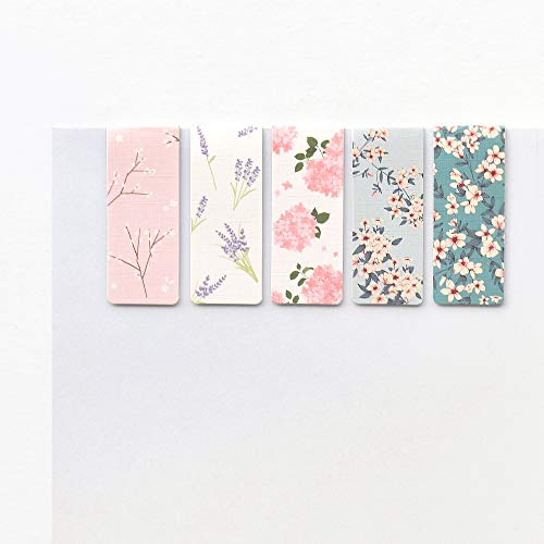 Monolike Magnetic Bookmarks Floral, Set of 5 - color: Floral