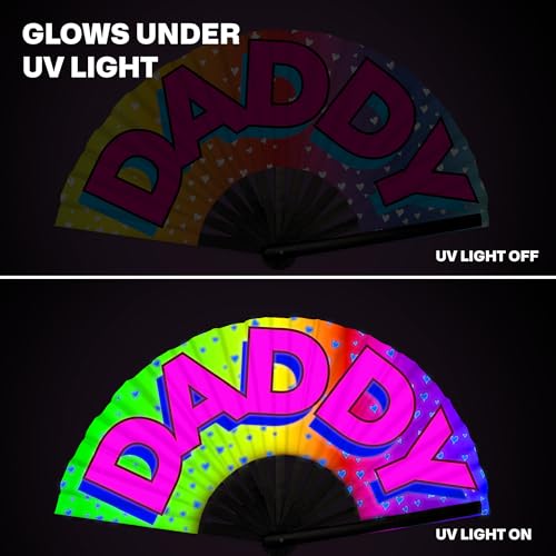 SoJourner Folding Rave Fan, Daddy - color: Daddy