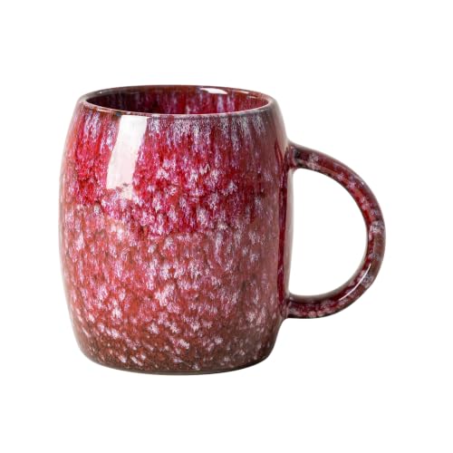 Sakura Snow Ceramic Mug, 14oz Reactive Glaze Coffee Mug, Birthday Gift - color: 14OZ - Sakura Snow · JOY