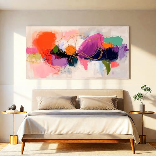 Abstract Wall Art Colorful Canvas Art Wall Decor For Living Room 20x40 - color: LAI-11C, size: 40"L x 20"W