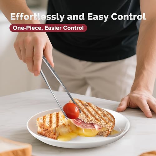 Precise Serrated Non-Slip Tips Cooking Tongs (9.5" & 11.5" & 13.5") - size: 9.5"+11.5"+13.5"
