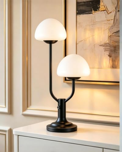 Lightdot Mushroom Table Lamp for Bedroom Dimmable Cute Black Desk Lamp - color: 09-Black-Mushroom-2U