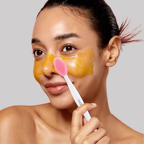 MSQ 5 PCS Lip Scrub Brush, Double-end Silicone Nose Clean Brush Lip Exfoliating Brush for Men Women Double-Sided Soft Lip Brush for Smoth Lip Appearance - color: Colorful