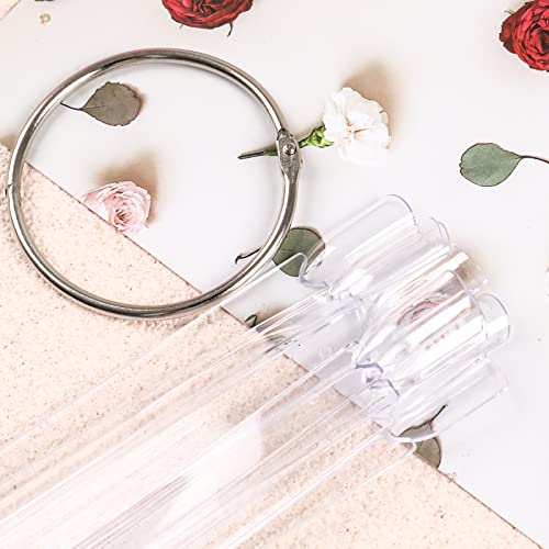 BQAN Nail Swatch Sticks 200 Pcs Clear with Ring & Number Stickers - color: Clear-200pcs