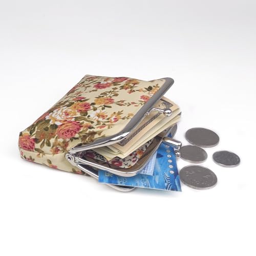 Cute Floral Buckle Coin Purses Vintage Pouch Kiss-lock Change Purse Wallets… - color: 26