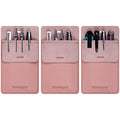 Wisdompro Pocket Protector, 3 Pack PU Leather Heavy Duty Pen Holder Pouch - color: Pink