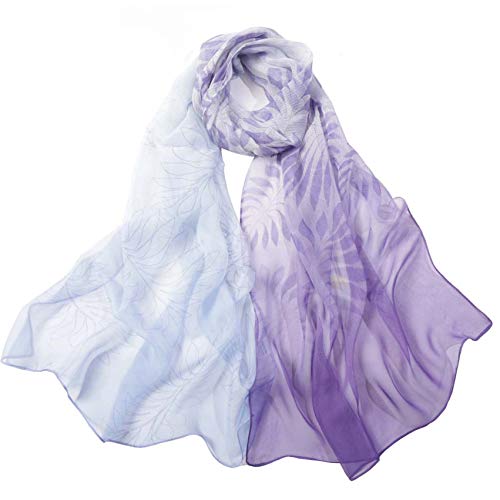 Fashion Scarves Sunscreen Shawls for Women - color: Magnolia&purple