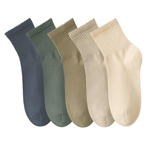 Women's Cotton Quarter Crew Socks - color: 03 Multicolor - 5 Pairs
