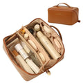 Omeily Travel Makeup & Toiletry Bag for Women Cosmetic Bag Makeup Organizer - color: C-Brown