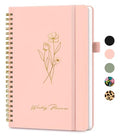 Undated Weekly Planner, Weekly To Do List Notebook with Goal & Habit Tracker Organizer, A5 Weekly Planner Notebook with Spiral Binding, 6.1" x 8.2" - Rosy - color: c.Rosy