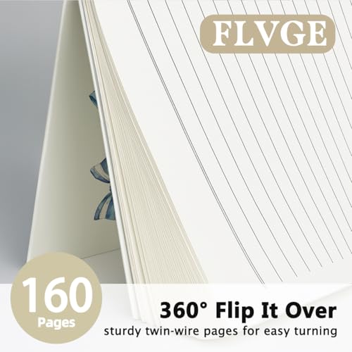 Bow Notebook Journal, Retro Coquette Bowknot Bow Spiral Notebook, Coastal Granddaughter Aesthetic College Ruled Hardcover Spiral Notebook Journal for Work Notes Journaling 5.5x8.3 - color: 03-Blue Bow(White)