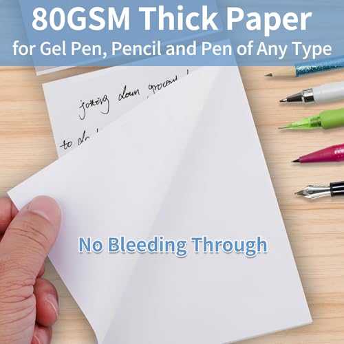 Hoiny 6 Pack Note Pads 4x6, Blank Server Notepad, Small Memo Scratch Paper - style: 6 Pack