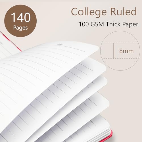 Cute Spiral Notebook Journal A5 6x9 Note Book with Pocket, BlackCat - color: Three Cat